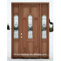 Porte en panneaux en bois sculpté, porte en bois en bois, portes en bois